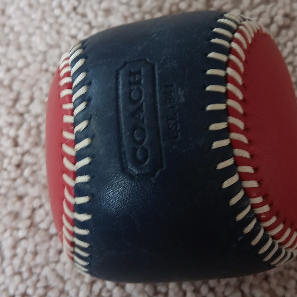 Heavy leather paperweight